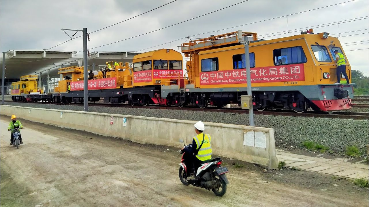 Railway Electrification - Overhead Catenary System Construction in Indonesia 