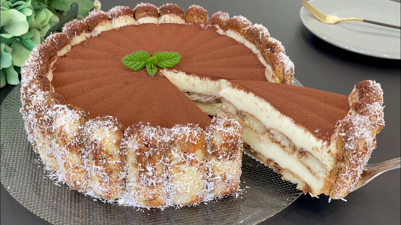 БЕЗ ДУХОВКИ! 🎄ТАЕТ ВО РТУ, Вкусный за НЕСКОЛЬКО МИНУТ! Холодный кофейный торт ☕️🎄