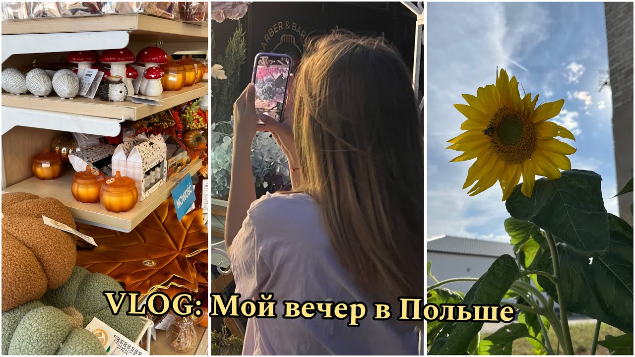 Мой летний вечер в Польше🍂| Шопинг 🛒, подготовка к осени🧡, мои покупки 🛍️