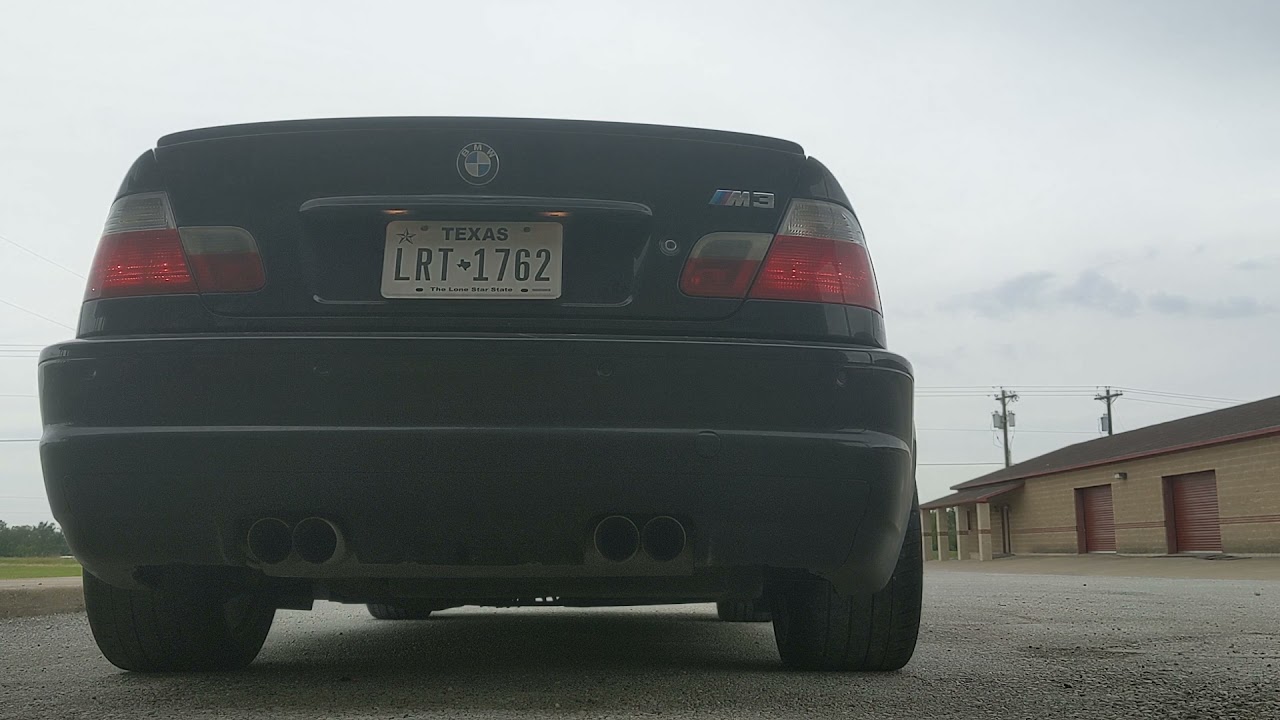 E46 m3 section 1 added ar20, Megan headers, stock section 2, b&b section 3.