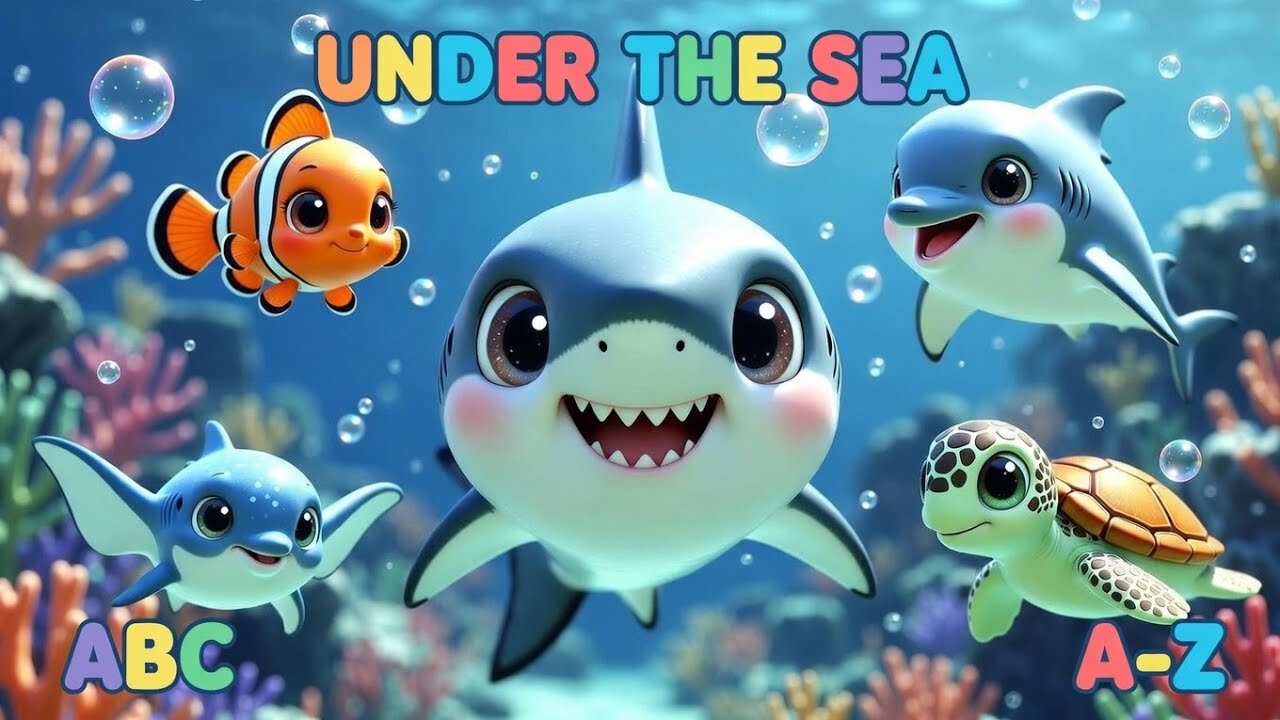 Ocean ABC Song for Kids | A to Z Marine Animals Phonics & Rhymes | ABCs Under the Sea