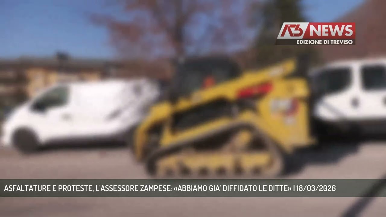 ASFALTATURE E PROTESTE, L'ASSESSORE ZAMPESE: «ABBIAMO GIA' DIFFIDATO LE DITTE» | 18/03/2026