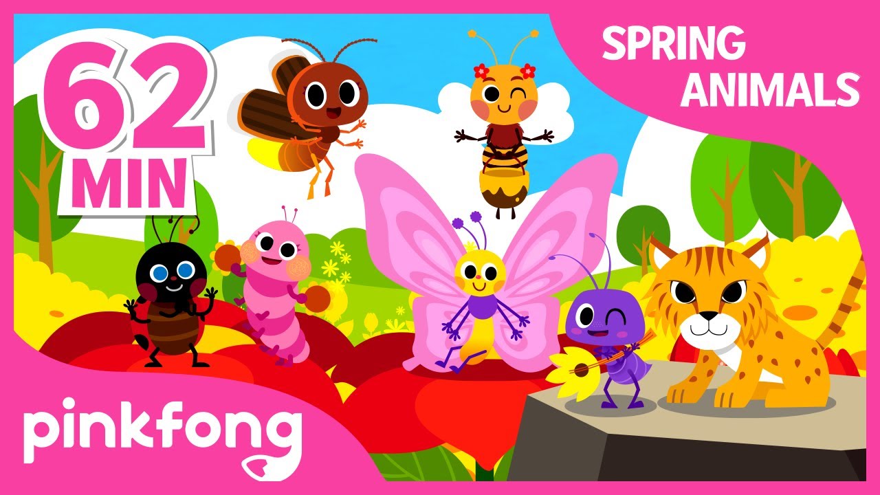 Animals and Bug Songs | +Compilation | Spring Songs | Pinkfong Songs for Children