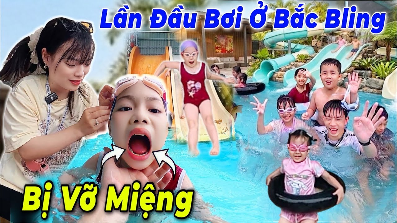 Quỳnh Nhi Đi Bơi Bị Đạp Vỡ Miệng V&agrave; C&aacute;i Kết