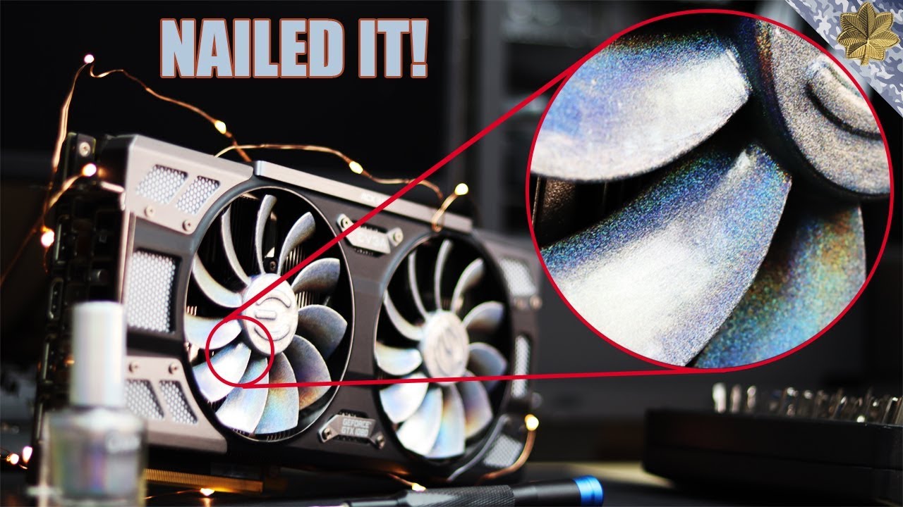 Holographic Paint Job | Does Painting Your GPU Fans Hurt Performance