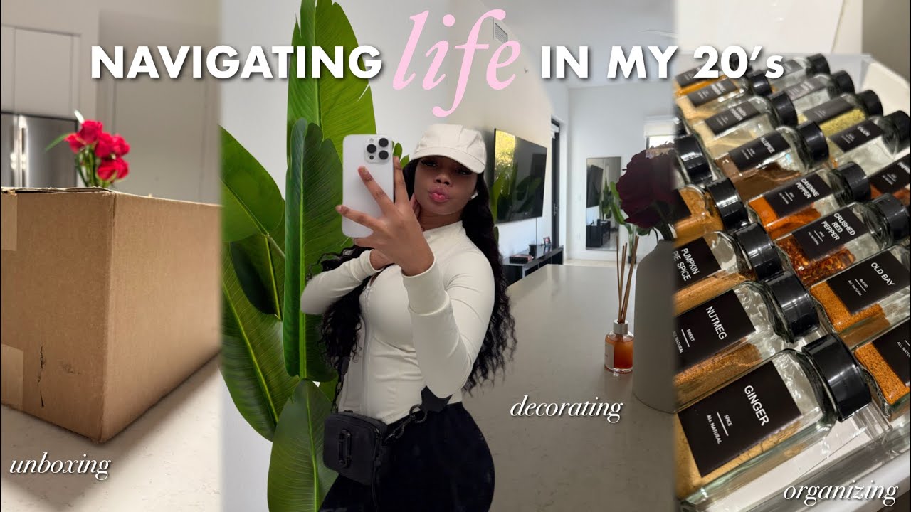 VLOG | navigating life in my 20s ᥫ᭡ still decorating my new apartment, unboxing, yapping, more
