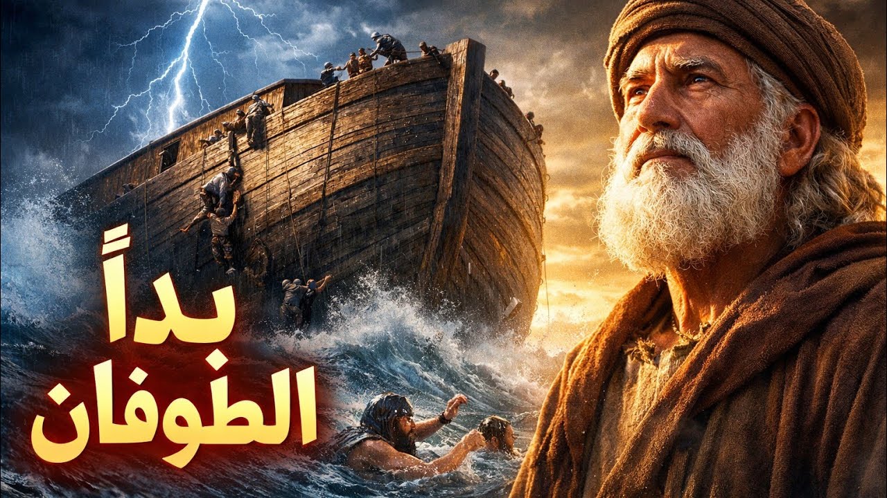 الطوفان العظيم… قصة نوح عليه السلام وسفينة النجاة | لماذا غرق قومه؟