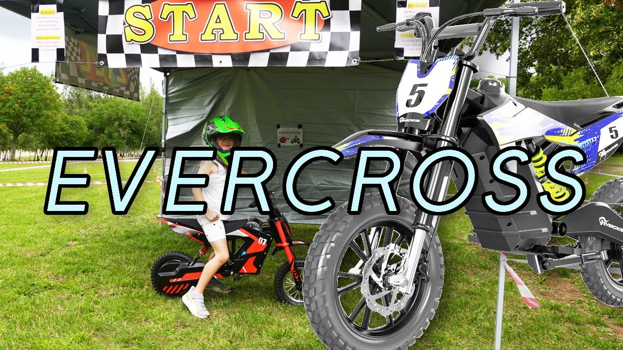 Ich baue einen Parkour für die Evercross Kindermotorräder