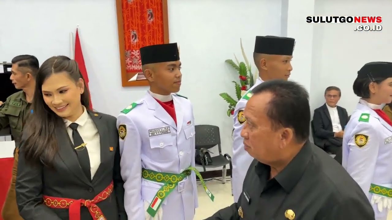 Pengukuhan Paskibraka Kabupaten Minahasa Tahun 2025