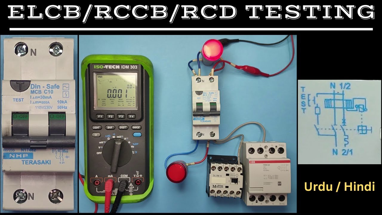 How ELCB, RCCB and RCD Circuit Breakers are Tested?