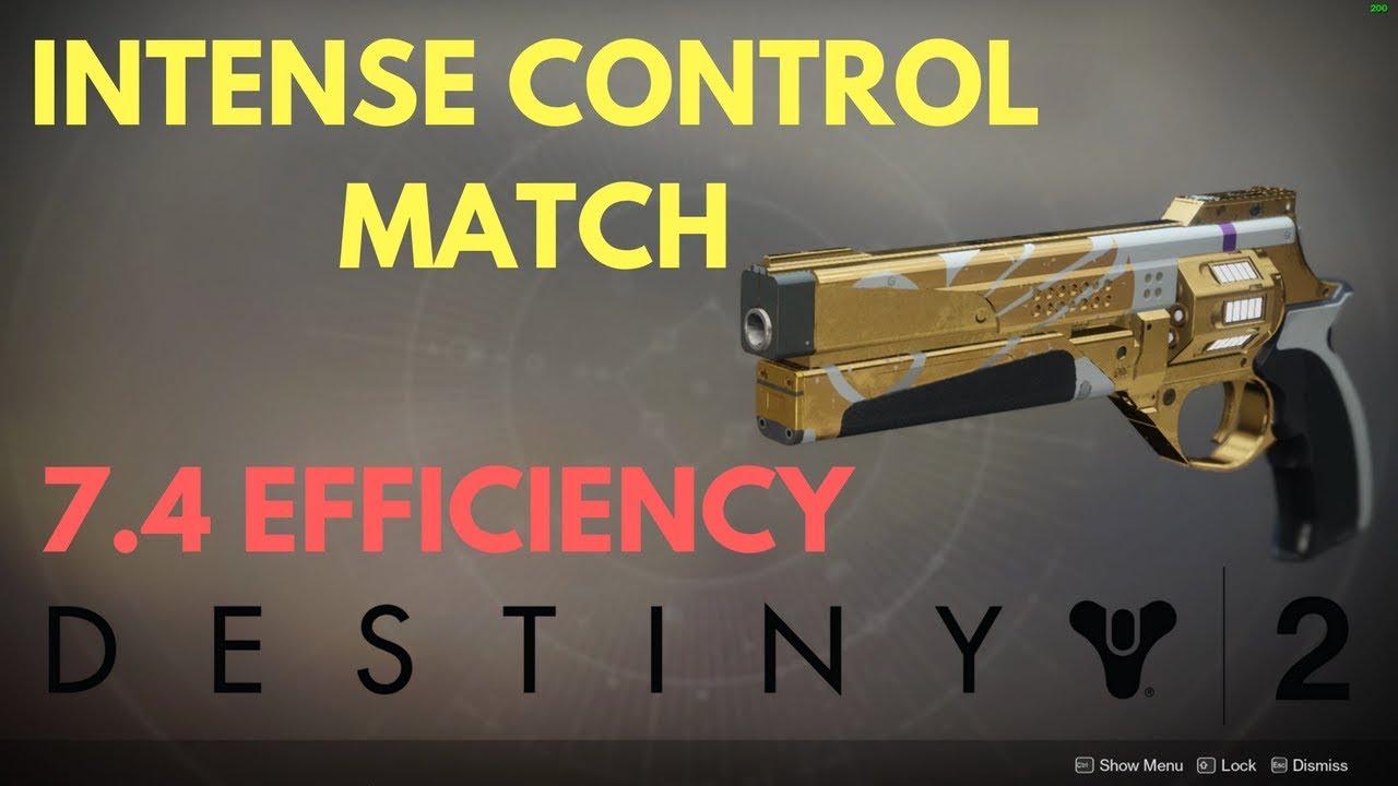 7.4 Efficiency - Intense Control Match - Destiny 2 PvP (PC) Arcstrider