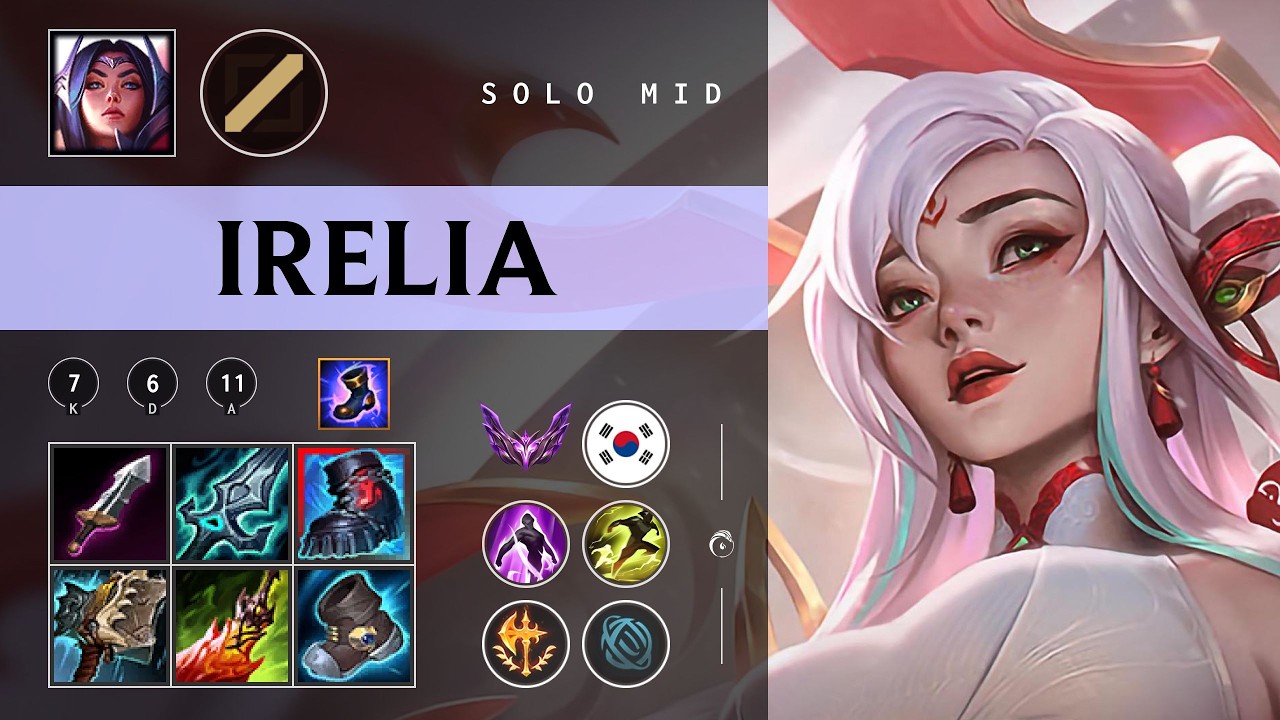 Irelia Mid vs Aurora - KR Master Patch 26.04