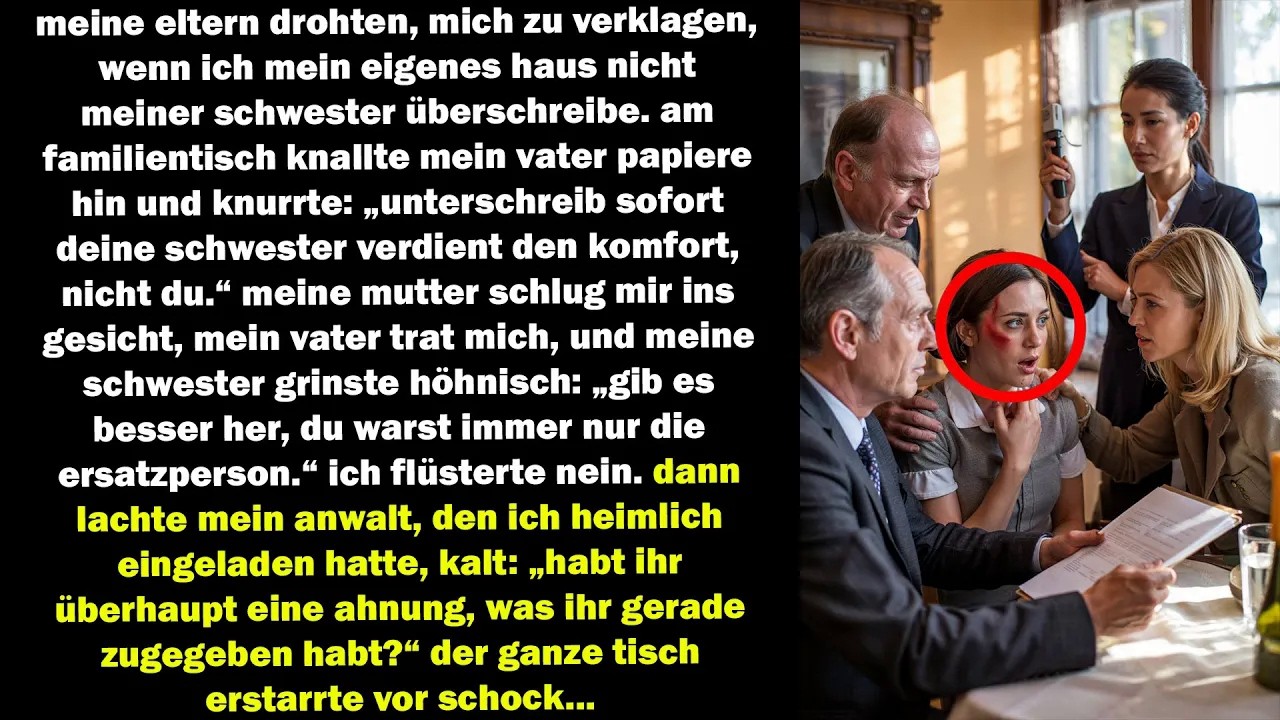 Meine Eltern wollten mein Haus meiner Schwester geben – beim Essen kam die Wahrheit raus