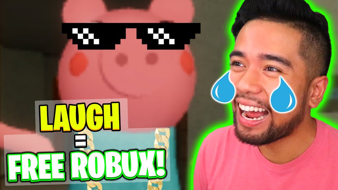 REACTING TO ROBLOX PIGGY MEMES😂.. *I LAUGH = YOU WIN ROBUX*