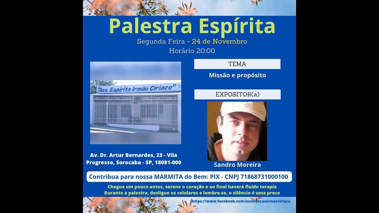 Palestra  -  Sandro Moreira -  Missão e Propósito