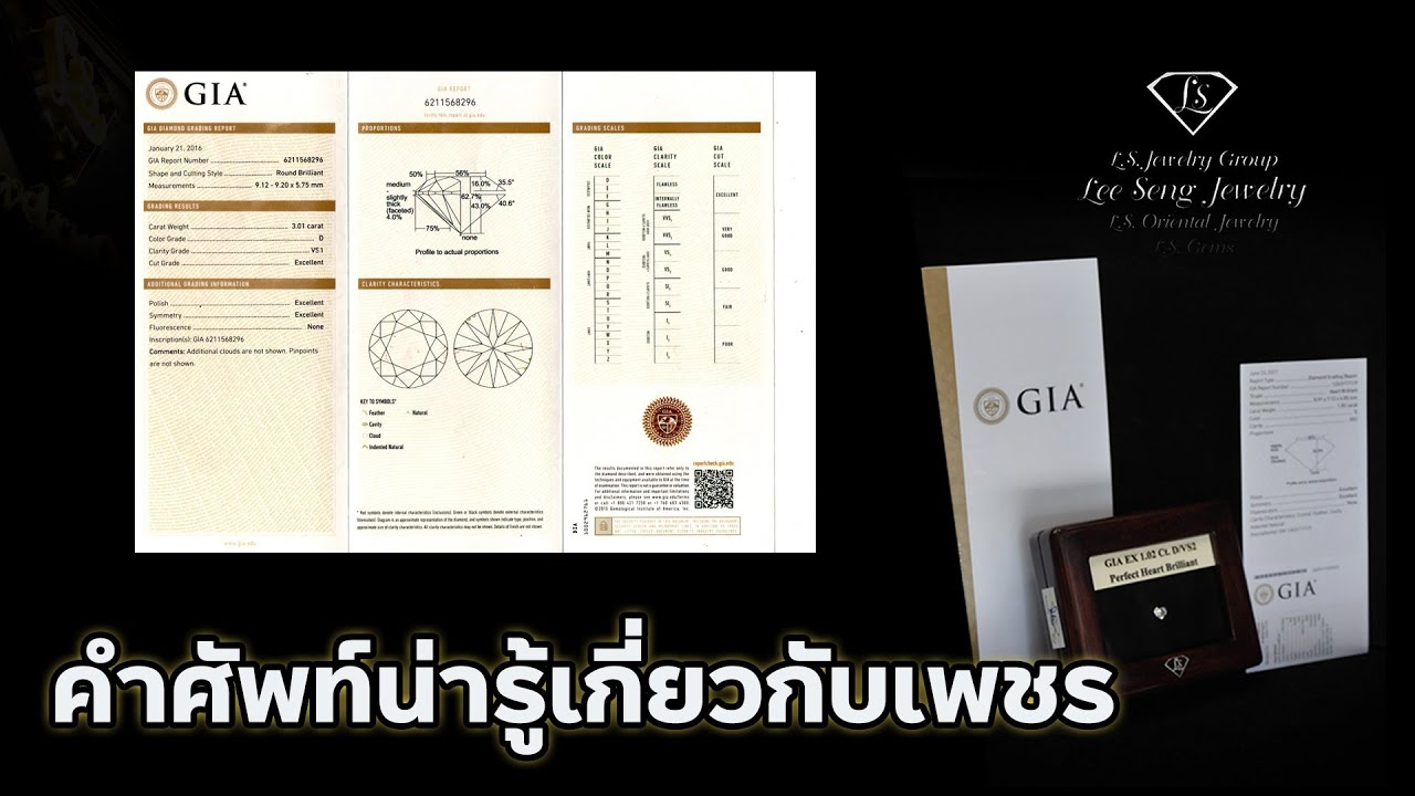 คำศัพท์น่ารู้เกี่ยวกับเพชร by Lee Seng Jewelry (LS Jewelry Group)
