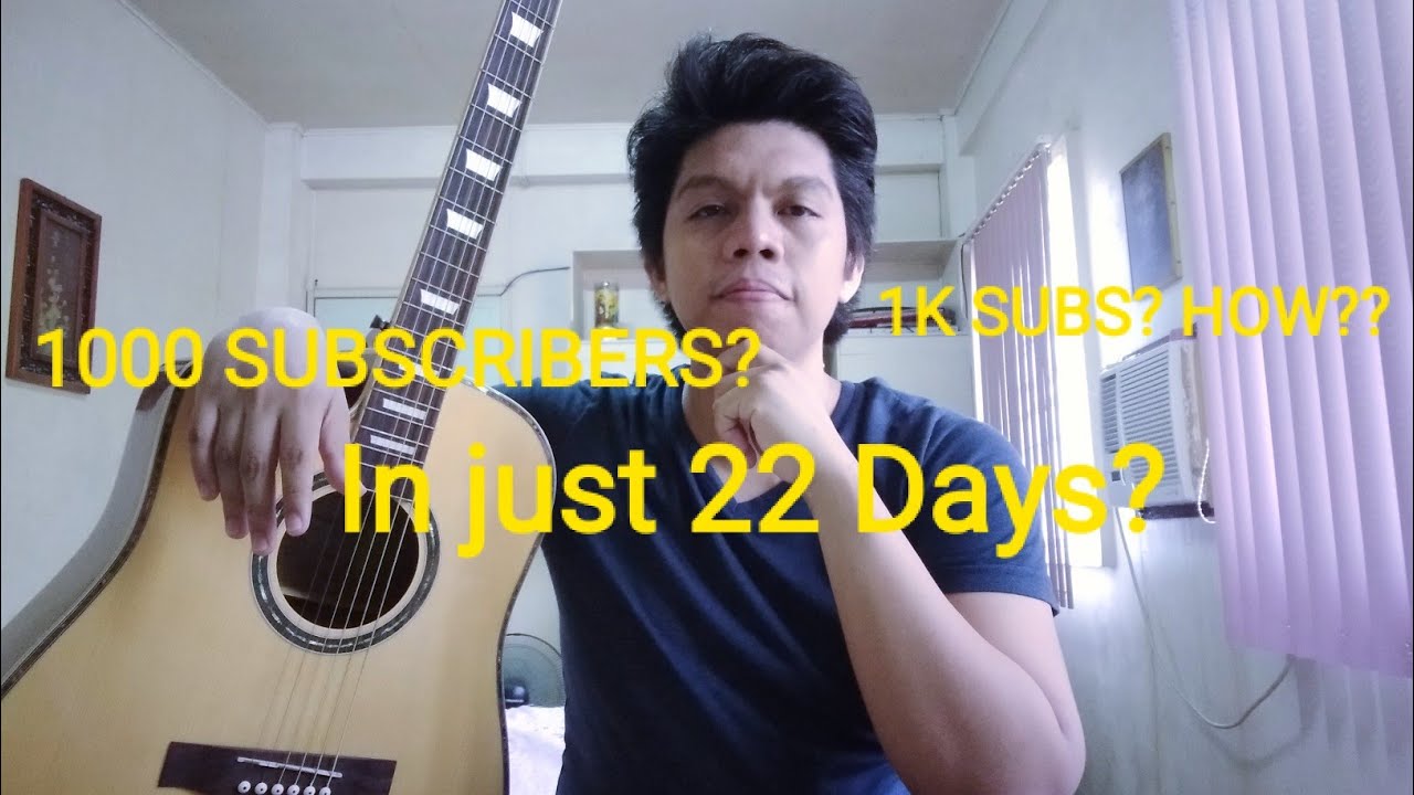 1000 Subscribers! Paano ko ito naabot sa loob lamang ng 22 days (Personal Experience)