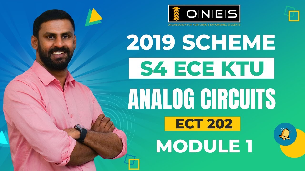 S4 KTU 2019 Scheme QP Solution | ECE | ANALOG CIRCUITS  | ECT 202 | MODULE 1 | 2023 | ONES