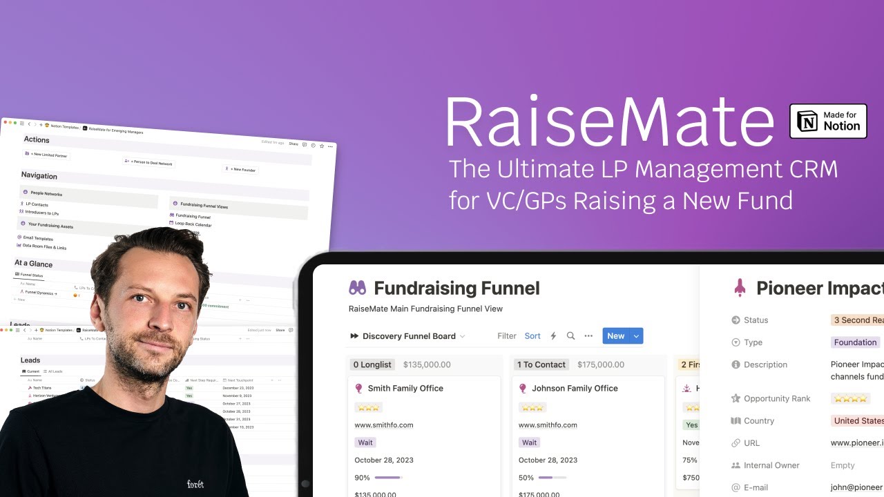 Raising a VC Fund: How to build LP Fundraising CRM for VC Managers