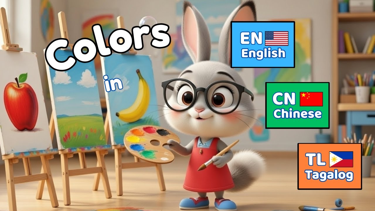COLORS Red, Blue, Yellow, Green, Black✨ English ✨ Mandarin Chinese (中文) ✨ Filipino / Tagalog