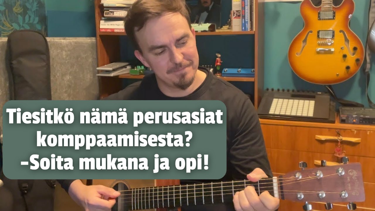 Kitaralla komppaamisen tärkeät perusasiat.