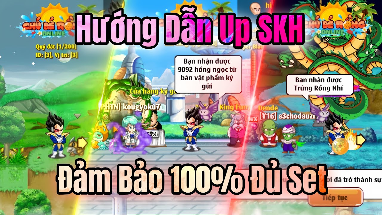 Ngọc Rồng Online - Hướng Dẫn Up SKH, Chỉ Cần L&agrave;m Theo Đảm Bảo Đủ SKH