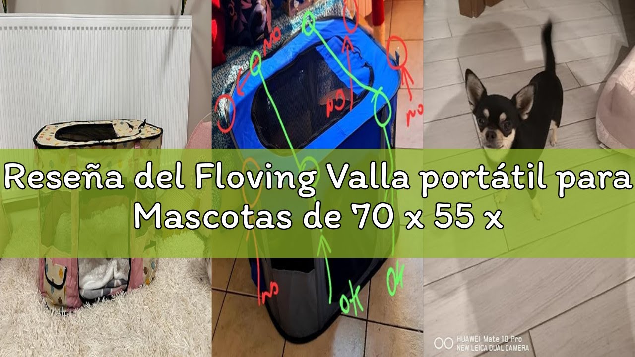 Reseña del Floving Valla portátil para Mascotas de 70 x 55 x 45 cm, Plegable, Rectangular, Sala de E