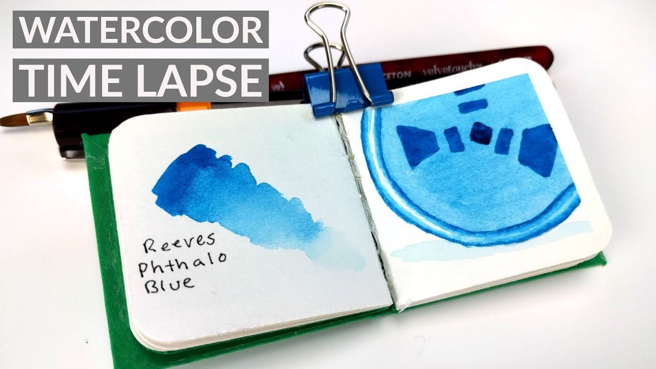 Watercolor Rust Fan Art Time-Lapse