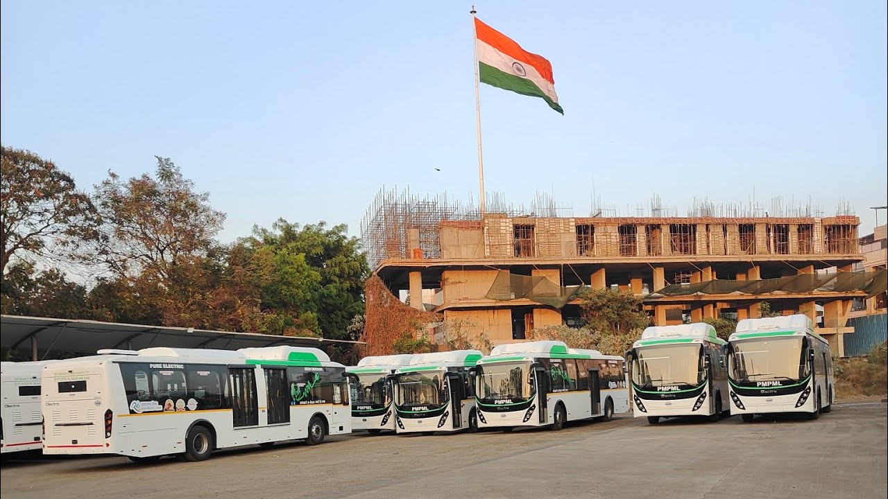 PMPML Nigdi Depo New Buse's #pmpml #pune 