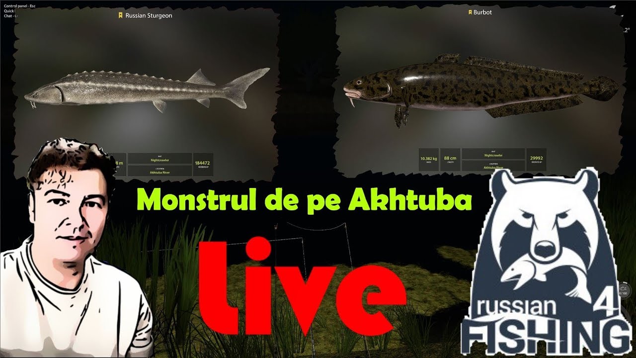 Live🔴Russian Fishing 4  - A scapat monstrul : ((!
