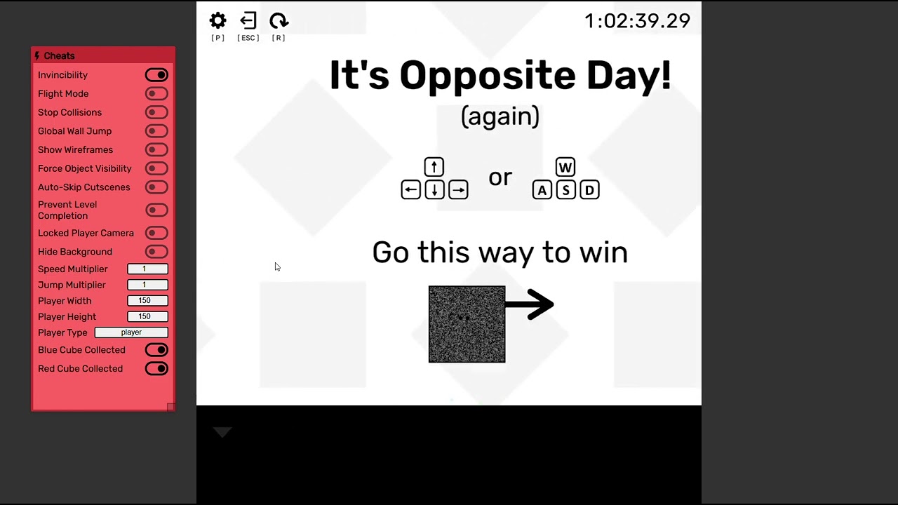 Opposite Day 2 Cheats [PREVIEW]