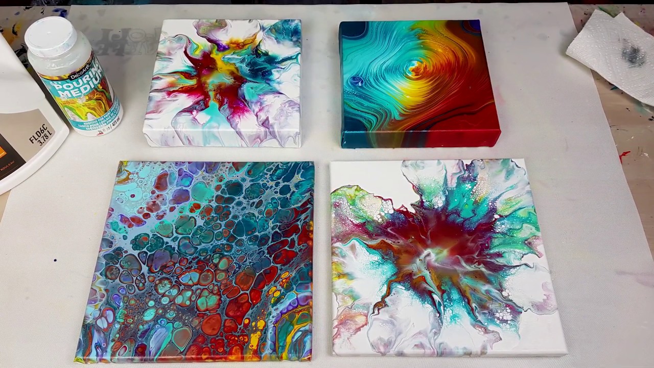 NEW Acrylic Pouring RECIPE😲 DecoArt Pouring Medium - Did it work Better this Time??? Fluid Painting