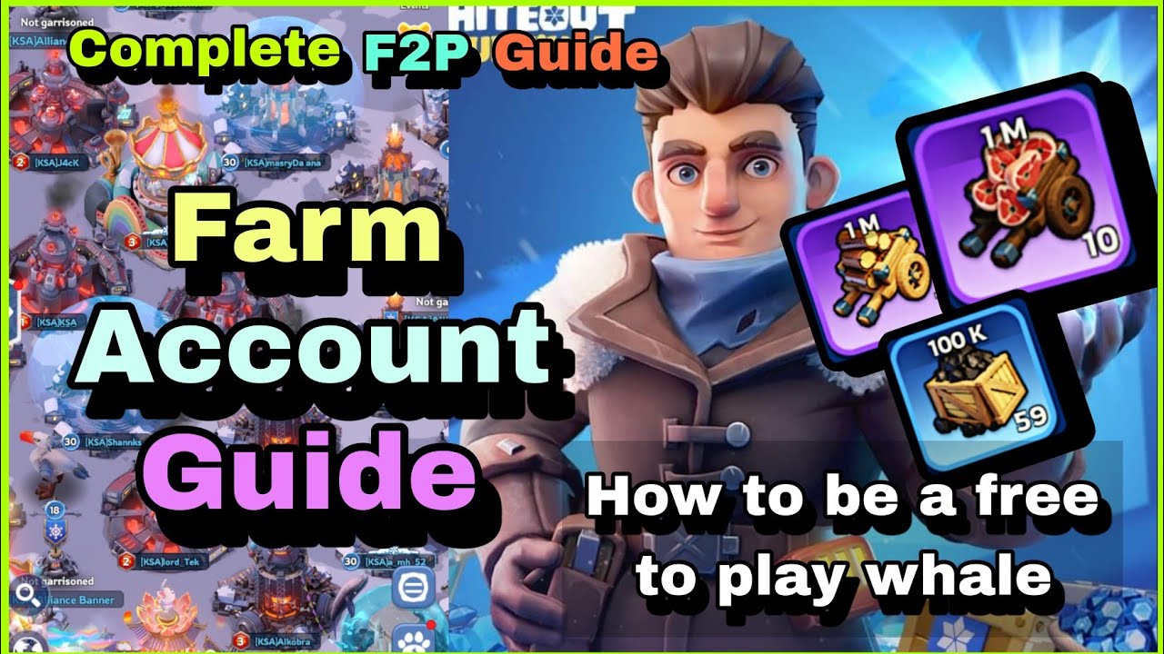 How to use Farm Account - Whiteout Survival | Get unlimited free resource F2P Guide