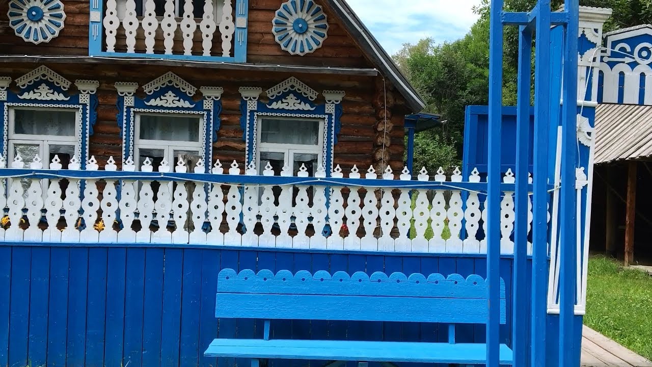 Этнодеревня в Усть-Каменогорске. Усть-Каменогорск. Казахстан 2019 год