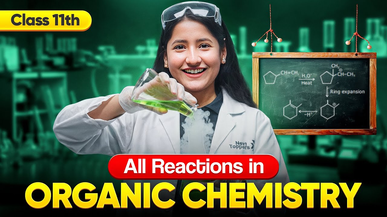 All Reactions in Organic Chemistry | Class 11th Most Important Organic Chemistry Reactions One Shot