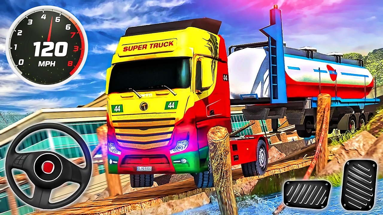 Cargo Truck City Driving - Oil Tanker Transport Driving Simulator - Android GamePlay