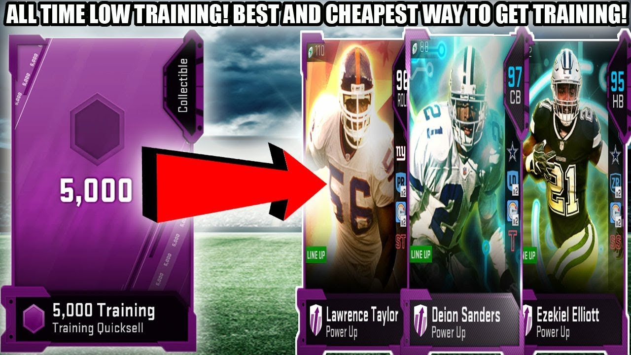 ALL TIME LOW TRAINING! THE BEST AND CHEAPEST WAY TO GET TRAINING POINTS! | MADDEN 19 ULTIMATE TEAM