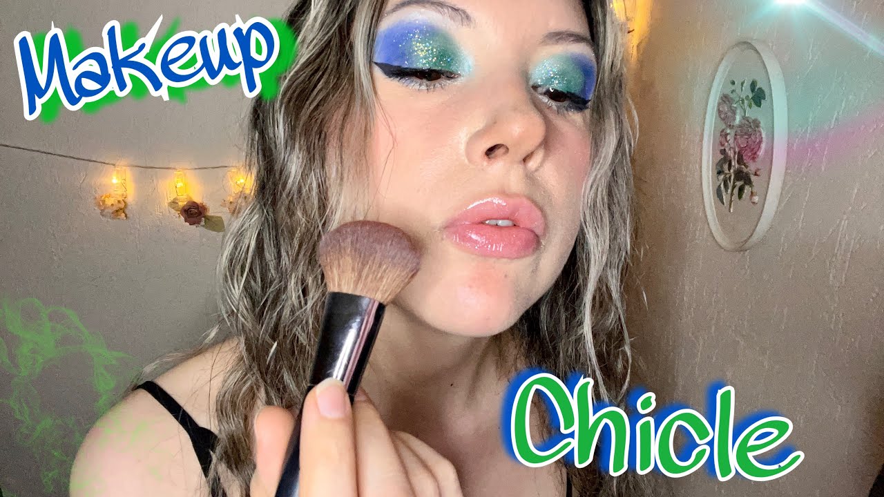 ASMR Maquillaje y Chicle | Makeup and Gum… Por Fin Recreo el Look del Mar! 🐠