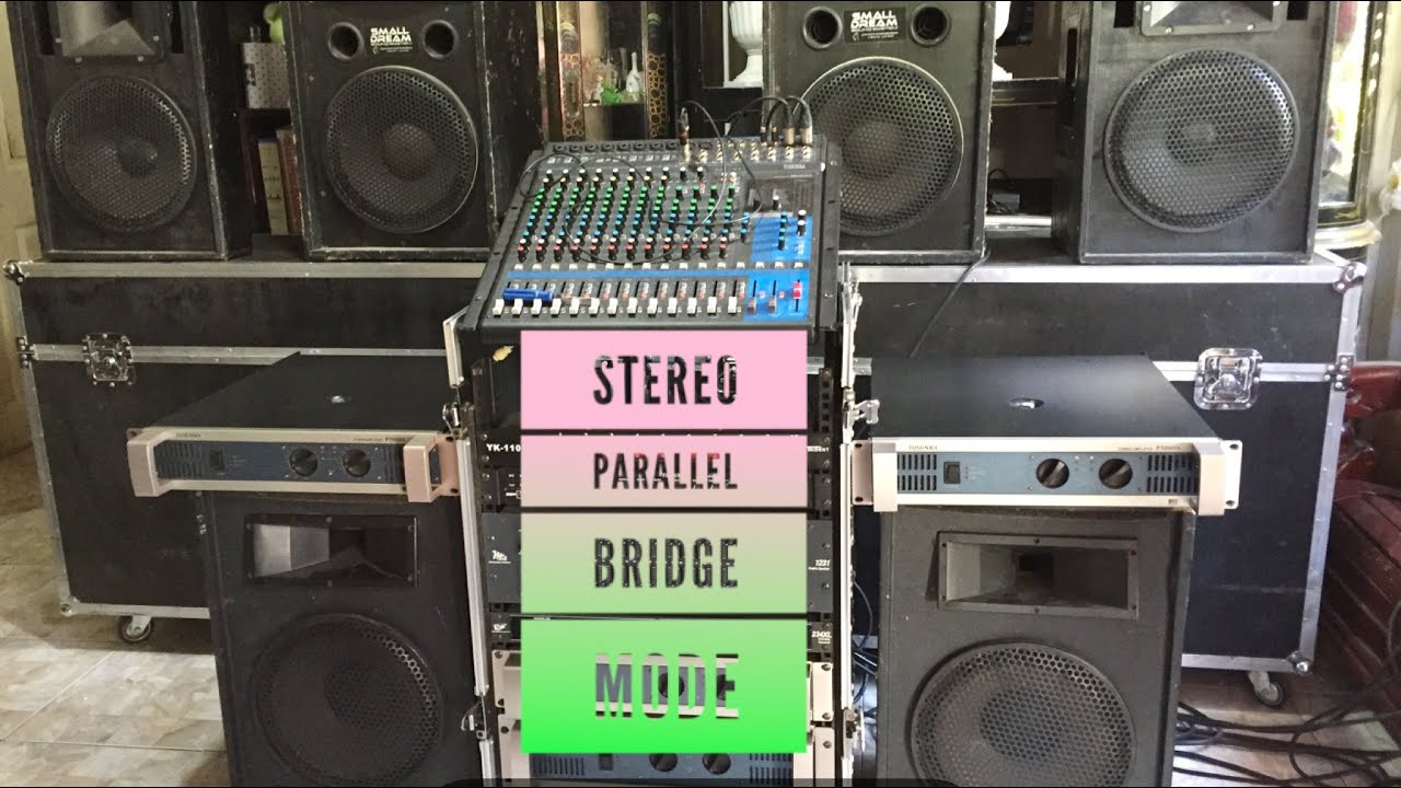 How to set Stereo Parallel and Bridge Mode Tosunra amp by SDSS pinoy vlog
