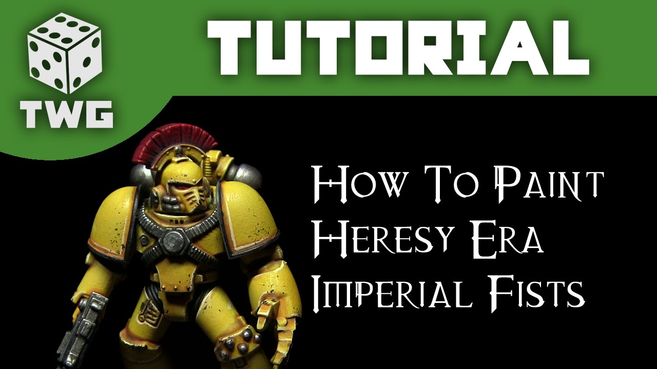 How To Paint Horus Heresy Imperial Fists: Warhammer Tutorial