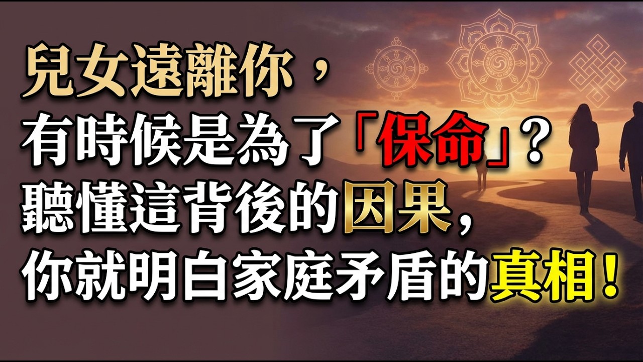 兒女遠離你，有時候是為了「保命」？聽懂這背後的因果，你就明白家庭矛盾的真相！ #家庭關係 #倪師 #因果業力 #心理邊界 #家運翻轉 #處世智慧 #父母覺醒 #心靈覺醒