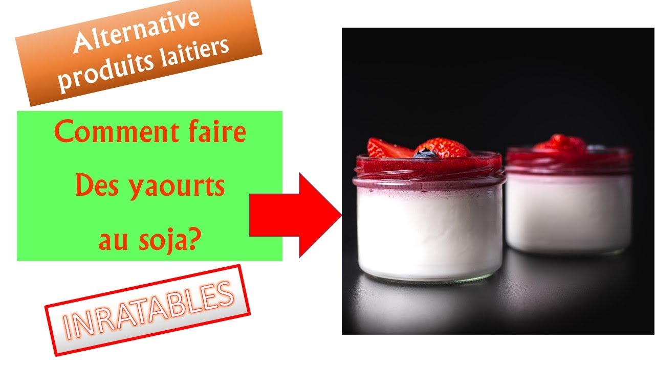 Comment faire des yaourts au soja maison?