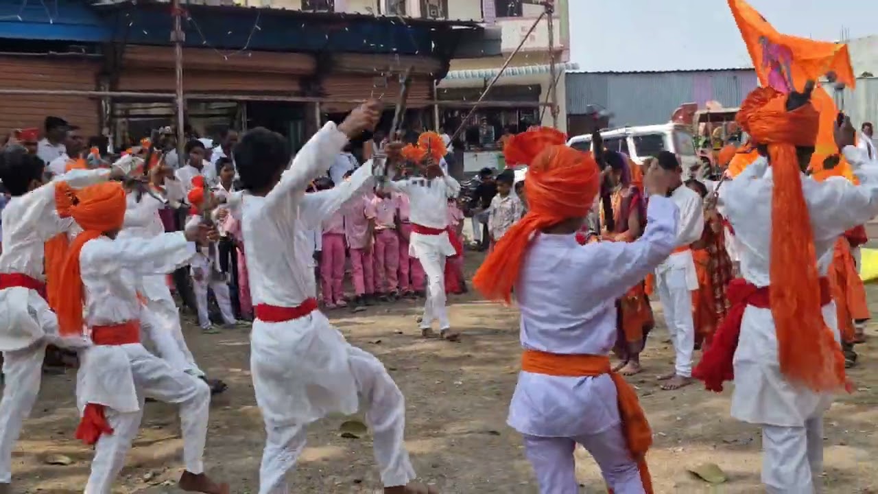 दैवत छत्रपती लेझिम पथक जिल्हा परिषद प्राथमिक शाळा आनंदगाव...