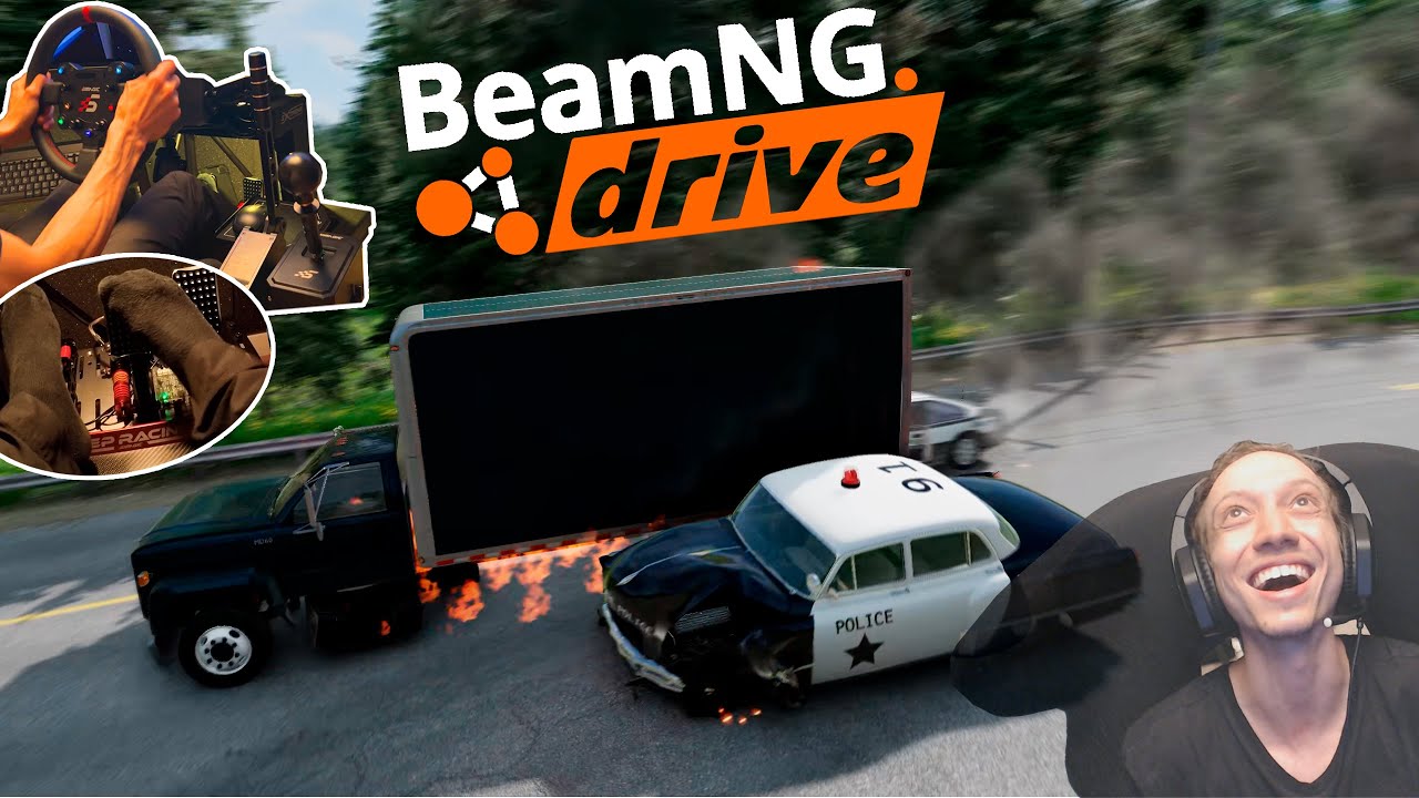 Perseguição Policial com FINAL BIZARRO | BeamNG Drive | Câmbio H e Punta Tacco