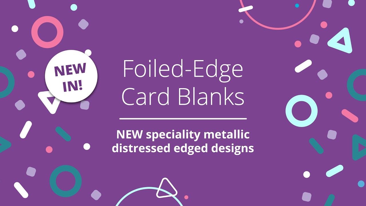 Distressed Foiled Edge Card Blanks