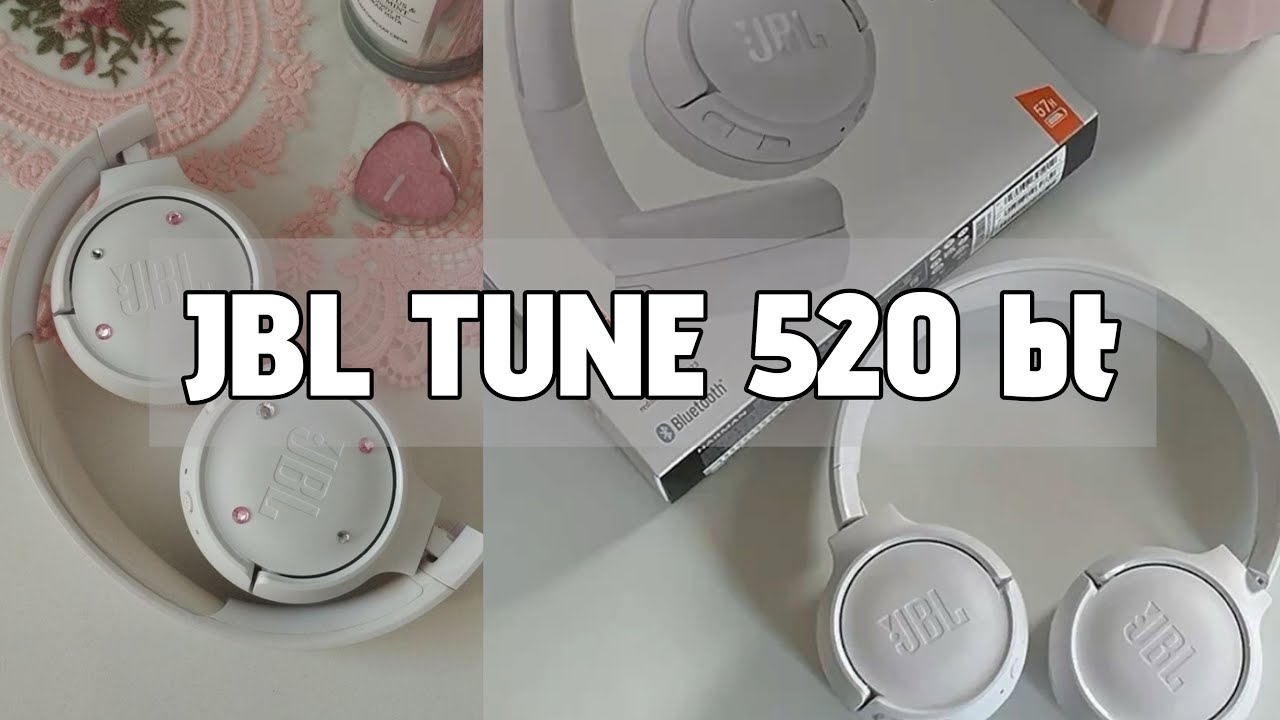 Aesthetic unboxing New Headphones🎵 JBL TUNE 520bt (white) Overview and connecting to IpadPro 12.9