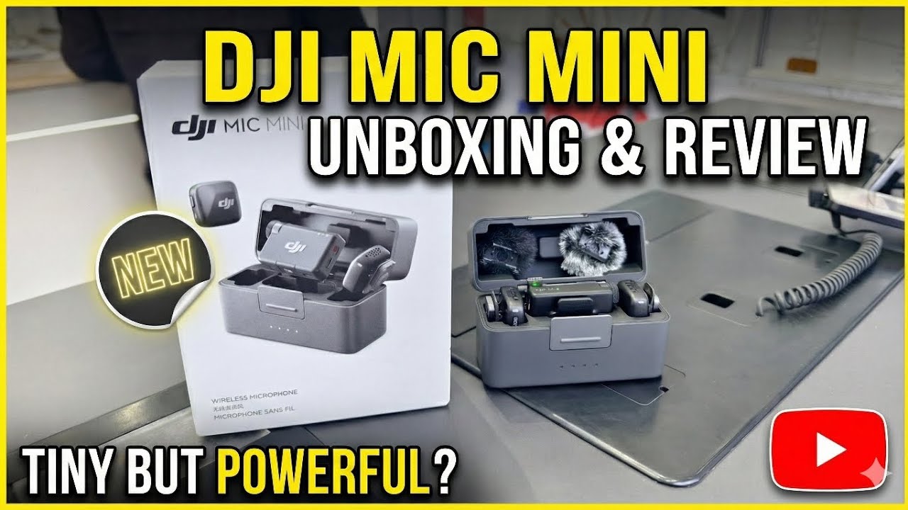 DJI Mic Mini Review & Unboxing 😍, The best Mic 🎙️ in this price range 🤯 10700 only 😁