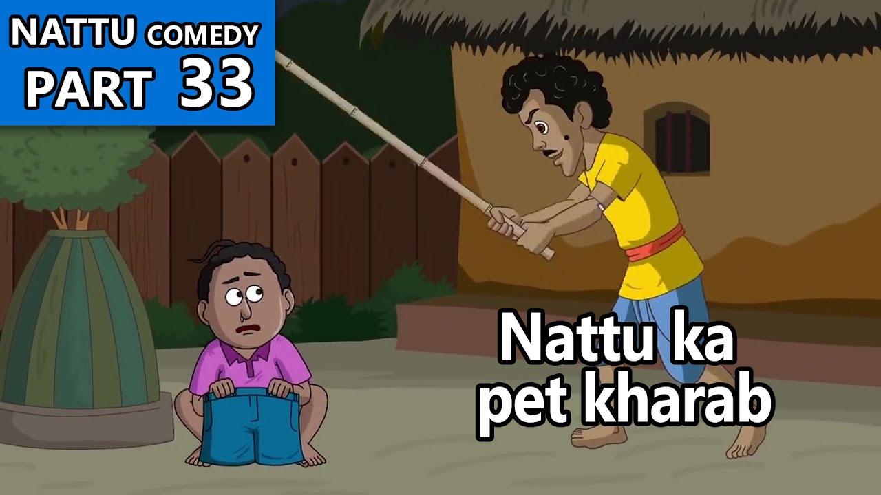 Nattu ka pet kharab || Nattu Comedy Part 33 || Cartoon Capsule