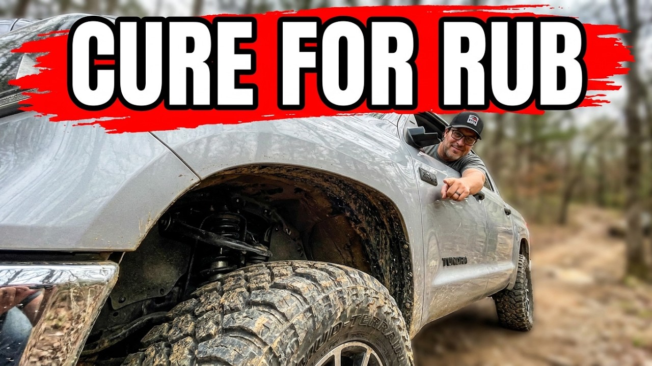 Cure for the Rub.  Tundra and 35’s. DIY Fix.