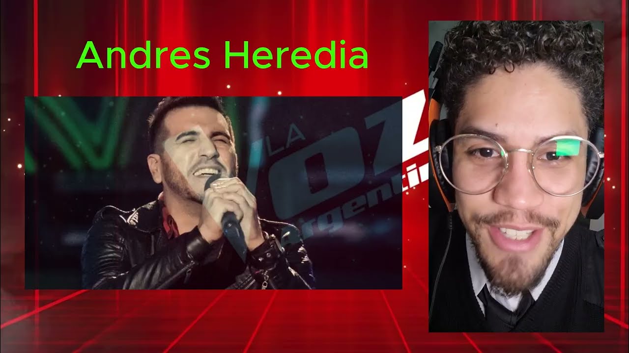 Andr&eacute;s Heredia - En la ciudad de la furia - Audiciones a ciegas - La Voz Argentina - Reacci&oacute;n | Oskr